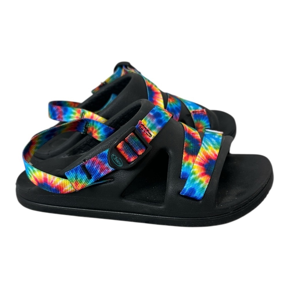 Chaco Unisex Kids Junior Chillos Sports Rainbow Tie Dye Strappy Size 3